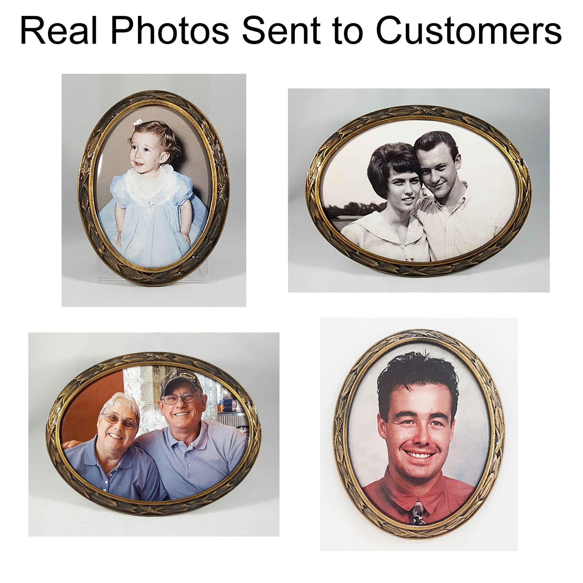 Oval Pictures for Headstones with Bronze Frames - MemorialPics LLC (PhotosForHeadstones.com)